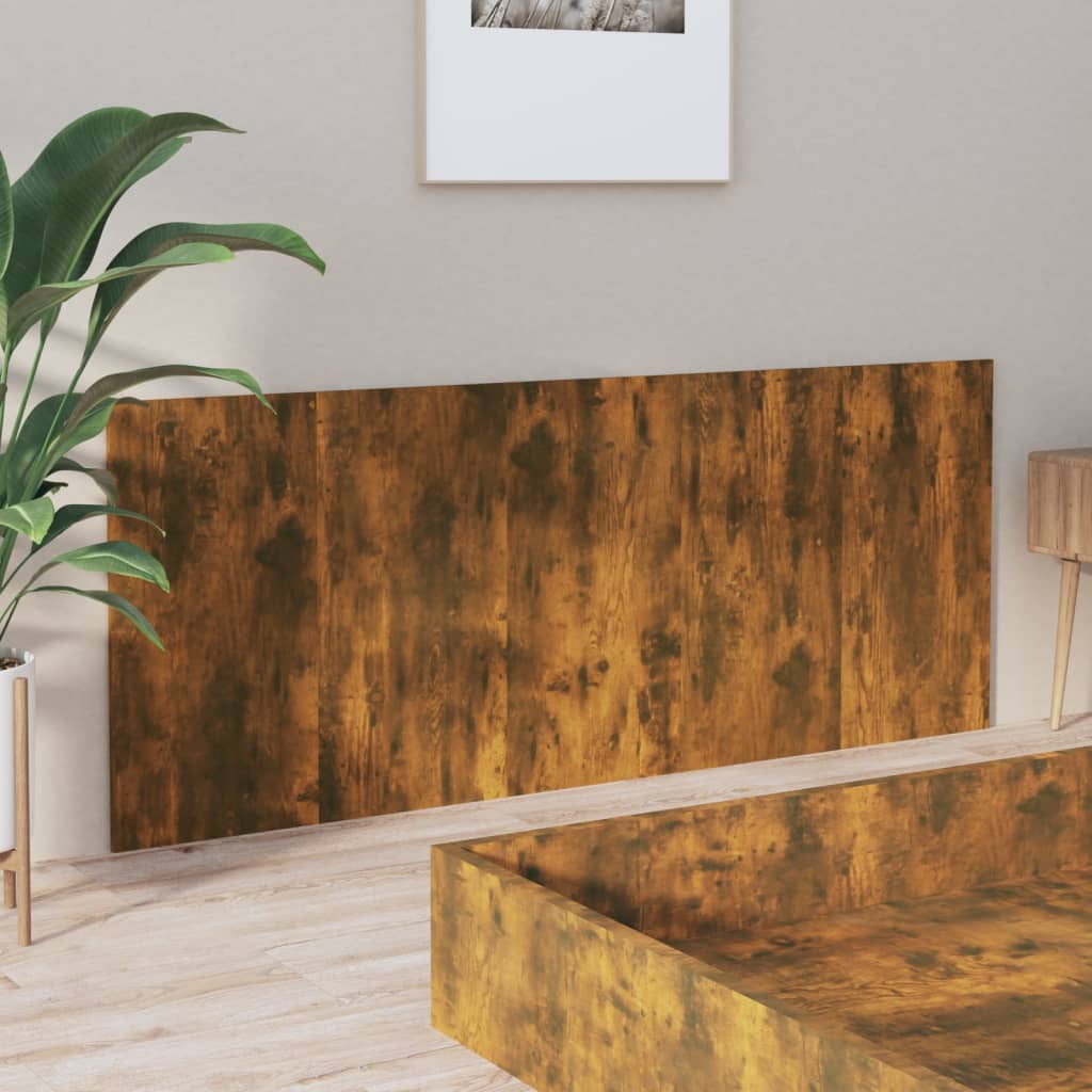 Bed Headboard Smoked Oak Engineered Wood