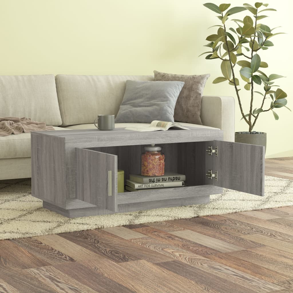 Coffee Table Grey Sonoma Engineered Wood