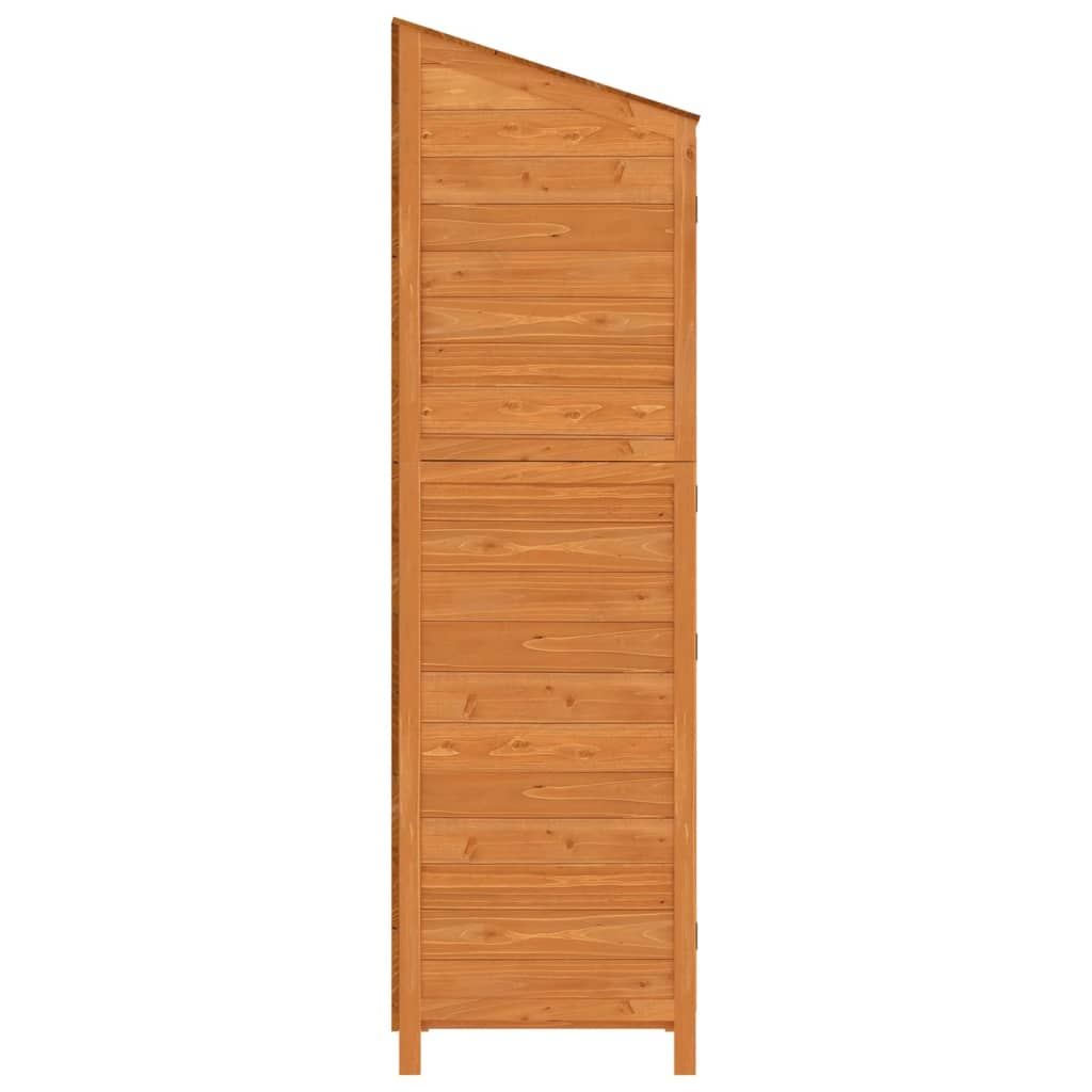 Garden Shed Brown Solid Wood
