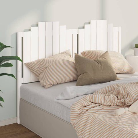 Bed Headboard (White) Solid Wood Pine