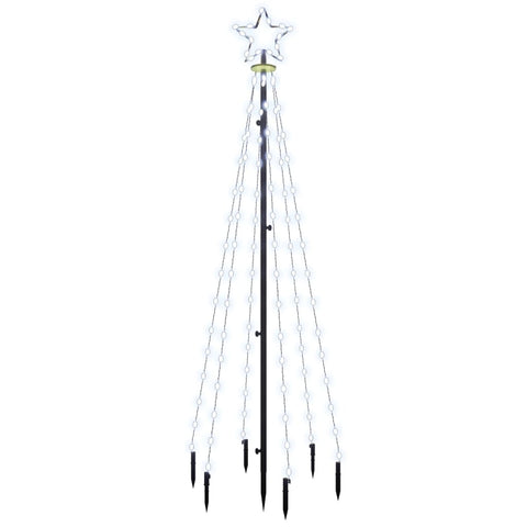 Christmas Tree with Spike Cold White 108 LEDs
