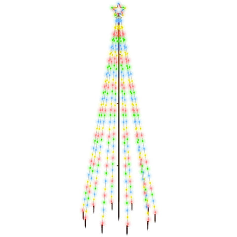 Christmas Tree with Spike Colourful 310 LEDs 300 cm