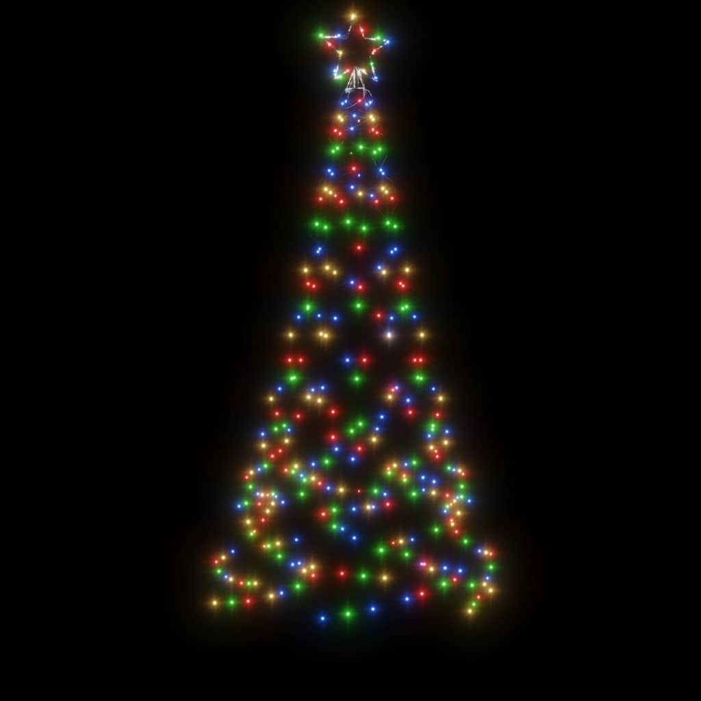 Christmas Tree with Spike Colourful 200 LEDs 180 cm