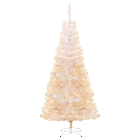 Artificial Christmas Tree with Iridescent Tips White