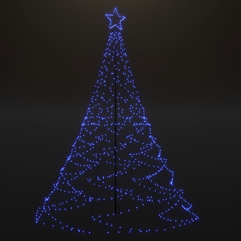 Christmas Tree with Spike Blue 1400 LEDs
