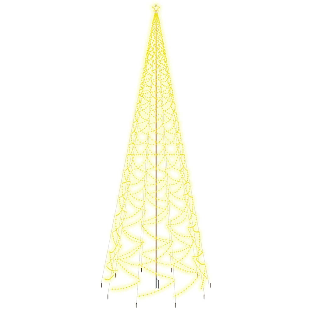 Christmas Tree with Spike Warm White 3000 LEDs