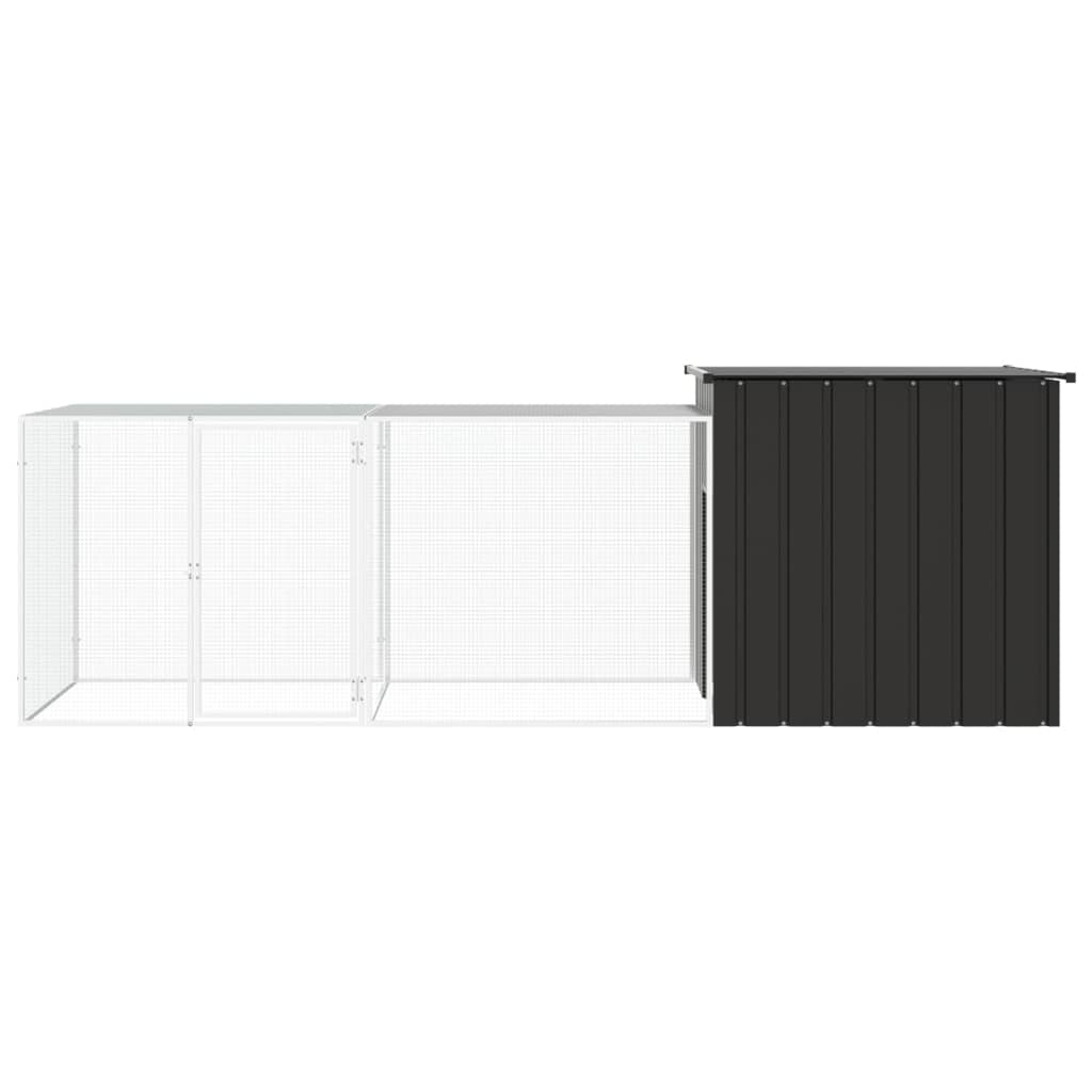 Galvanised Steel Chicken Cage 300cm Anthracite | Simpledeals