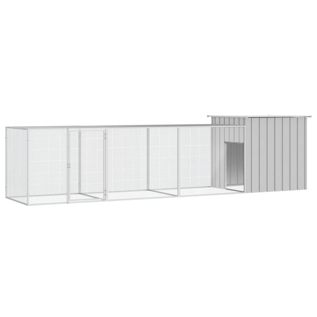 Large Galvanised Steel Chicken Cage Run 400cm | Simpledeals