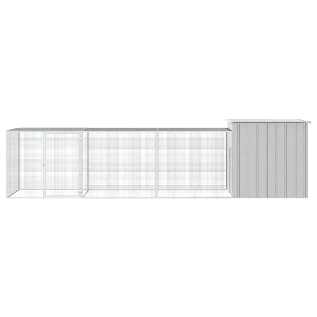 Large Galvanised Steel Chicken Cage Run 400cm | Simpledeals