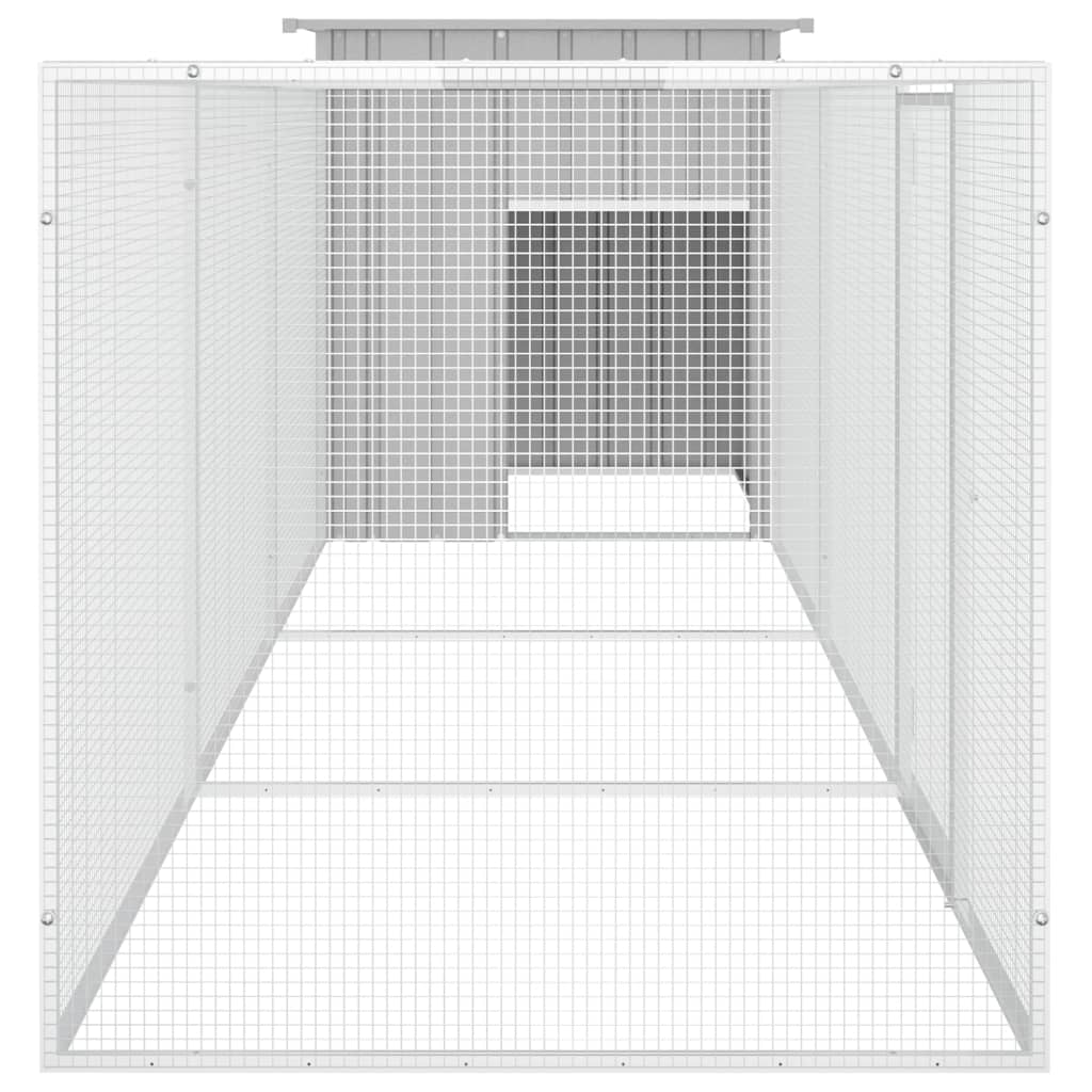 Large Galvanised Steel Chicken Cage Run 400cm | Simpledeals
