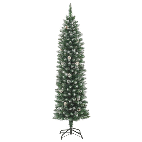 Artificial Slim Christmas Tree with Stand 120 cm PVC