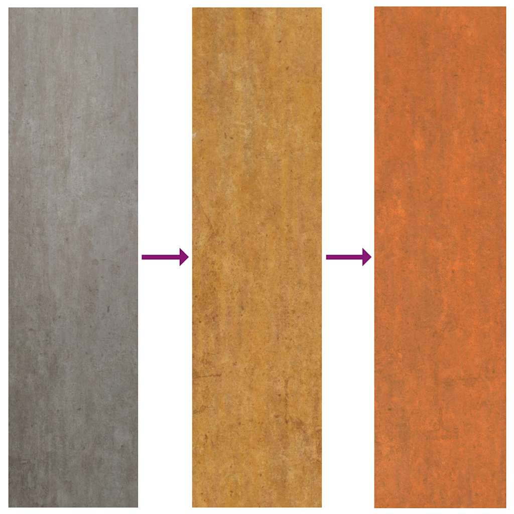 Corten Steel Raised Garden Bed 129x129cm | Simpledeals