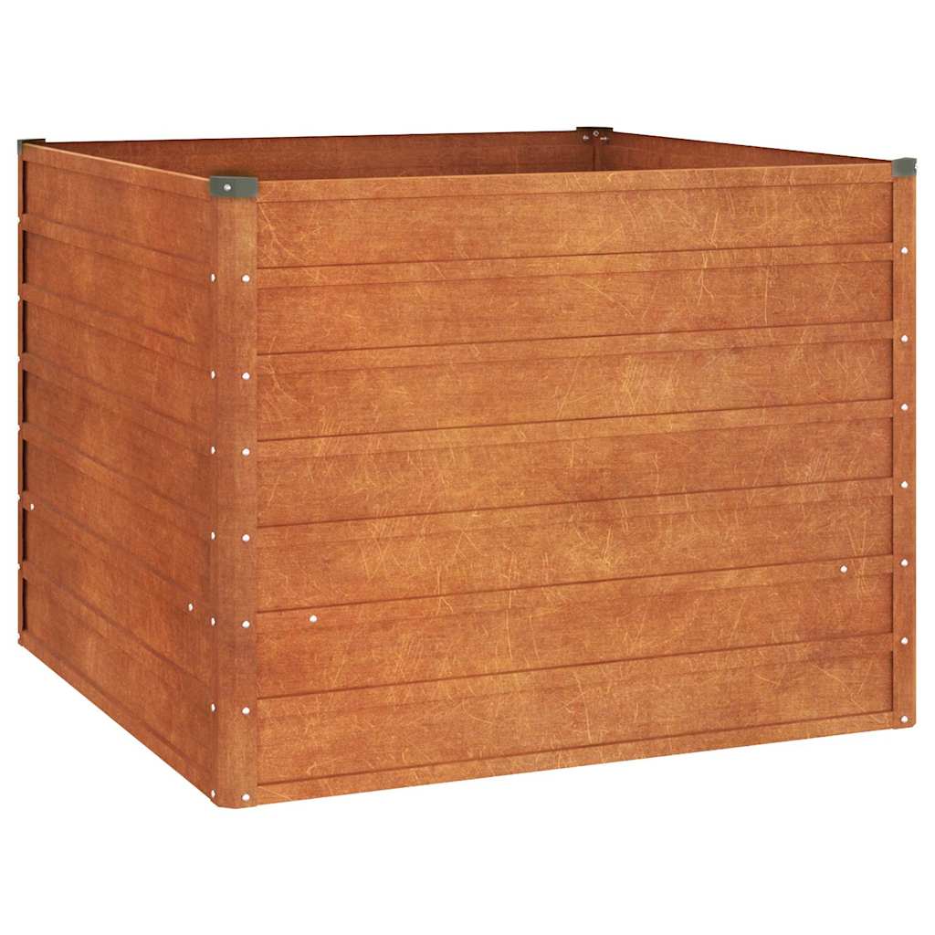 Corten Steel Raised Garden Bed 100x100cm | Simpledeals
