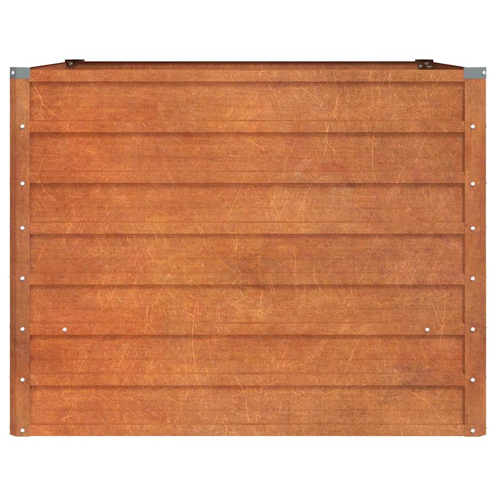 Corten Steel Raised Garden Bed 100x100cm | Simpledeals