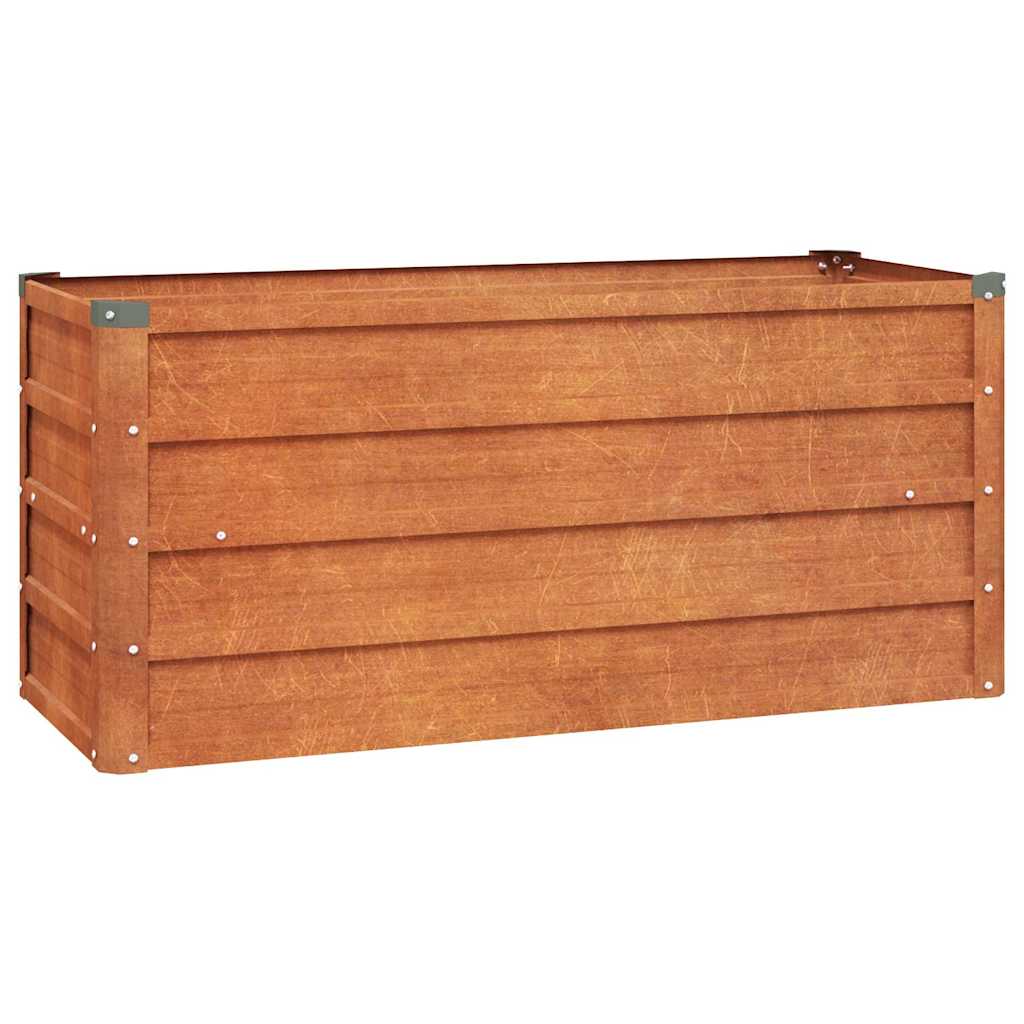 Corten Steel Raised Garden Bed 100x40cm | Simpledeals