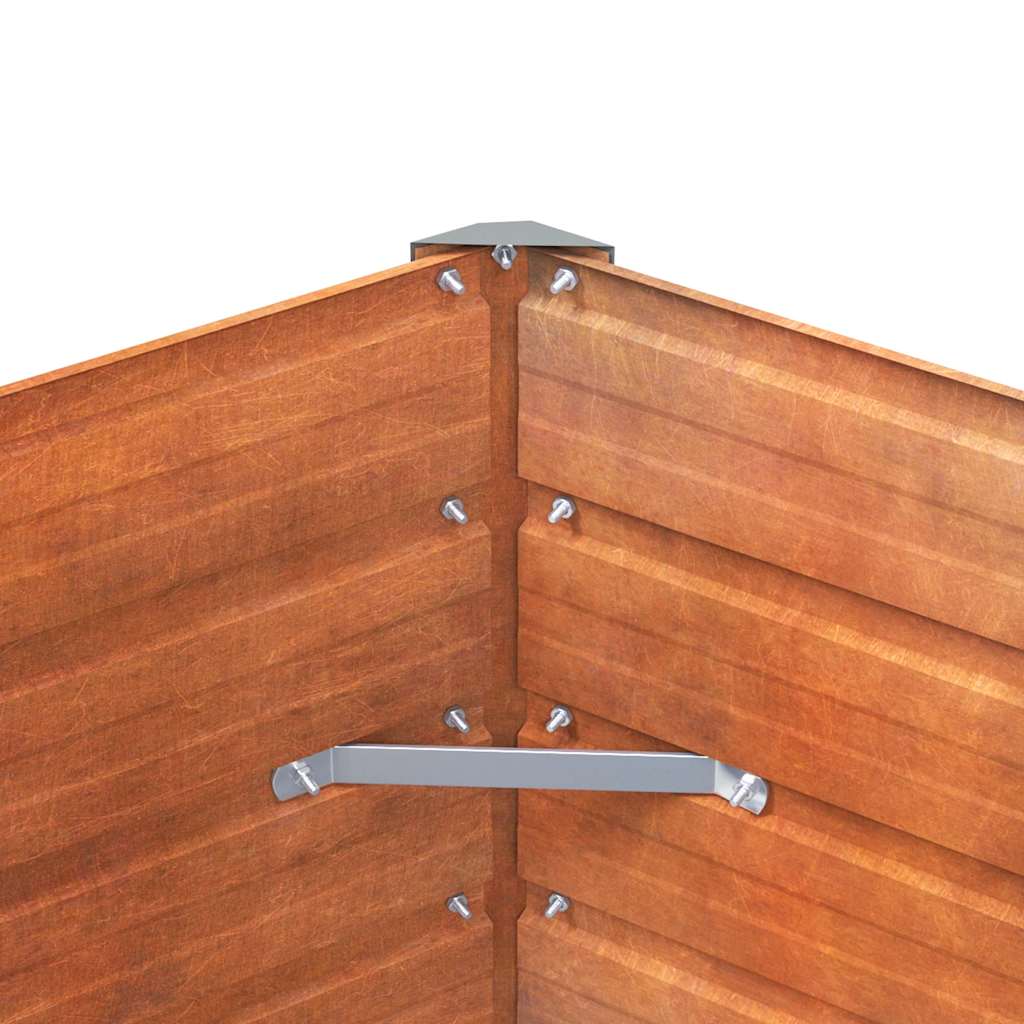 Corten Steel Raised Garden Bed 100x40cm | Simpledeals