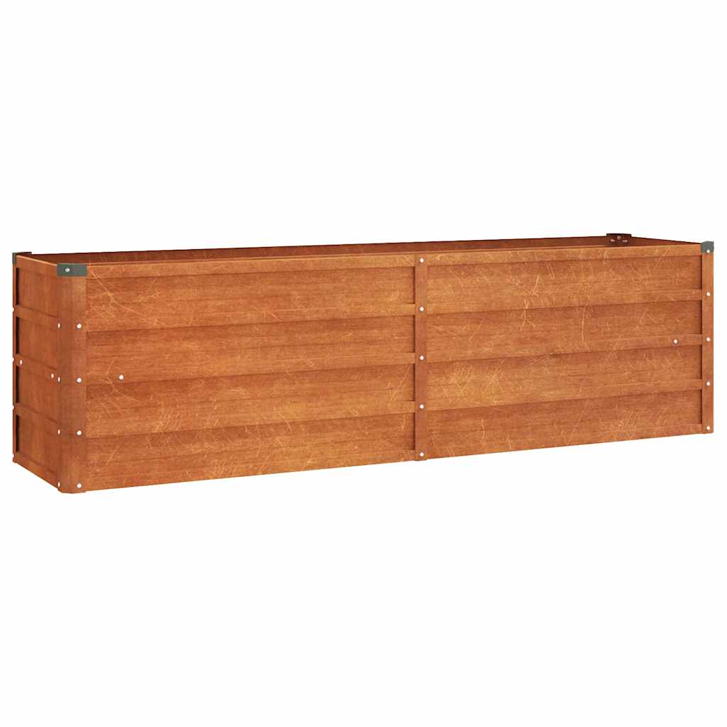 Corten Steel Raised Garden Bed 160x40cm | Simpledeals