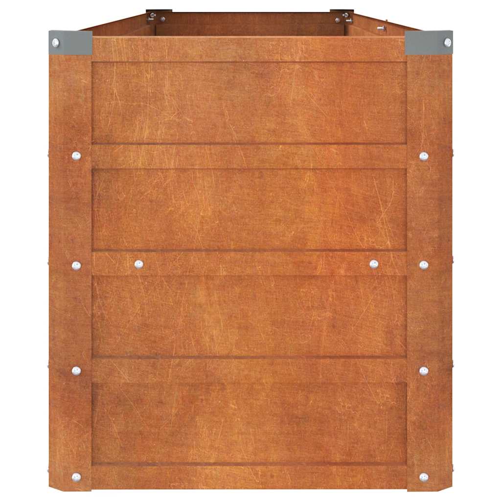 Corten Steel Raised Garden Bed 160x40cm | Simpledeals