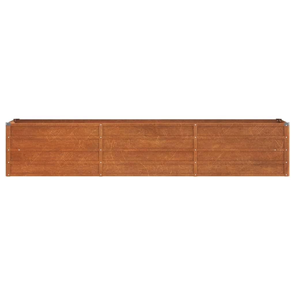 Corten Steel Raised Garden Bed 240cm Rusty | Simpledeals