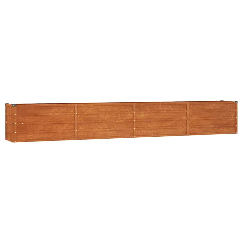 Corten Steel Raised Garden Bed 320cm Rustic | Simpledeals