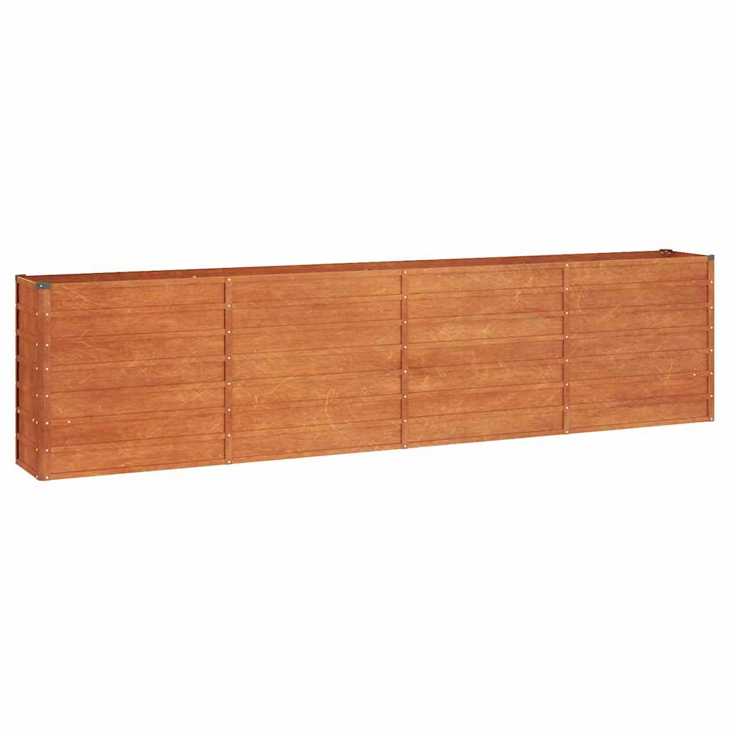 Corten Steel Raised Garden Bed 320cm Rusty | Simpledeals
