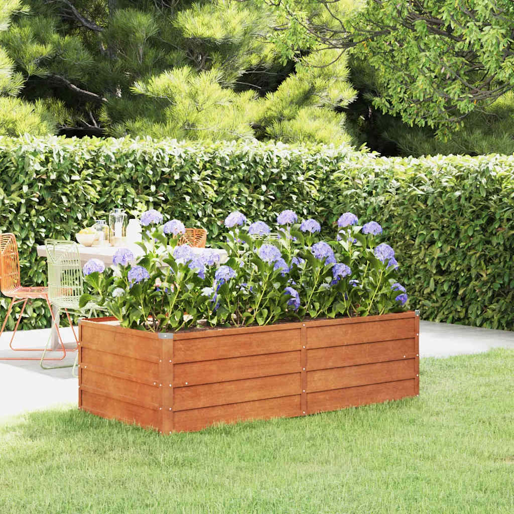 Corten Steel Raised Garden Bed 160x80cm | Simpledeals