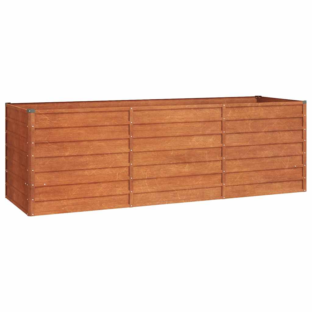 Corten Steel Raised Garden Bed 240cm | Simpledeals