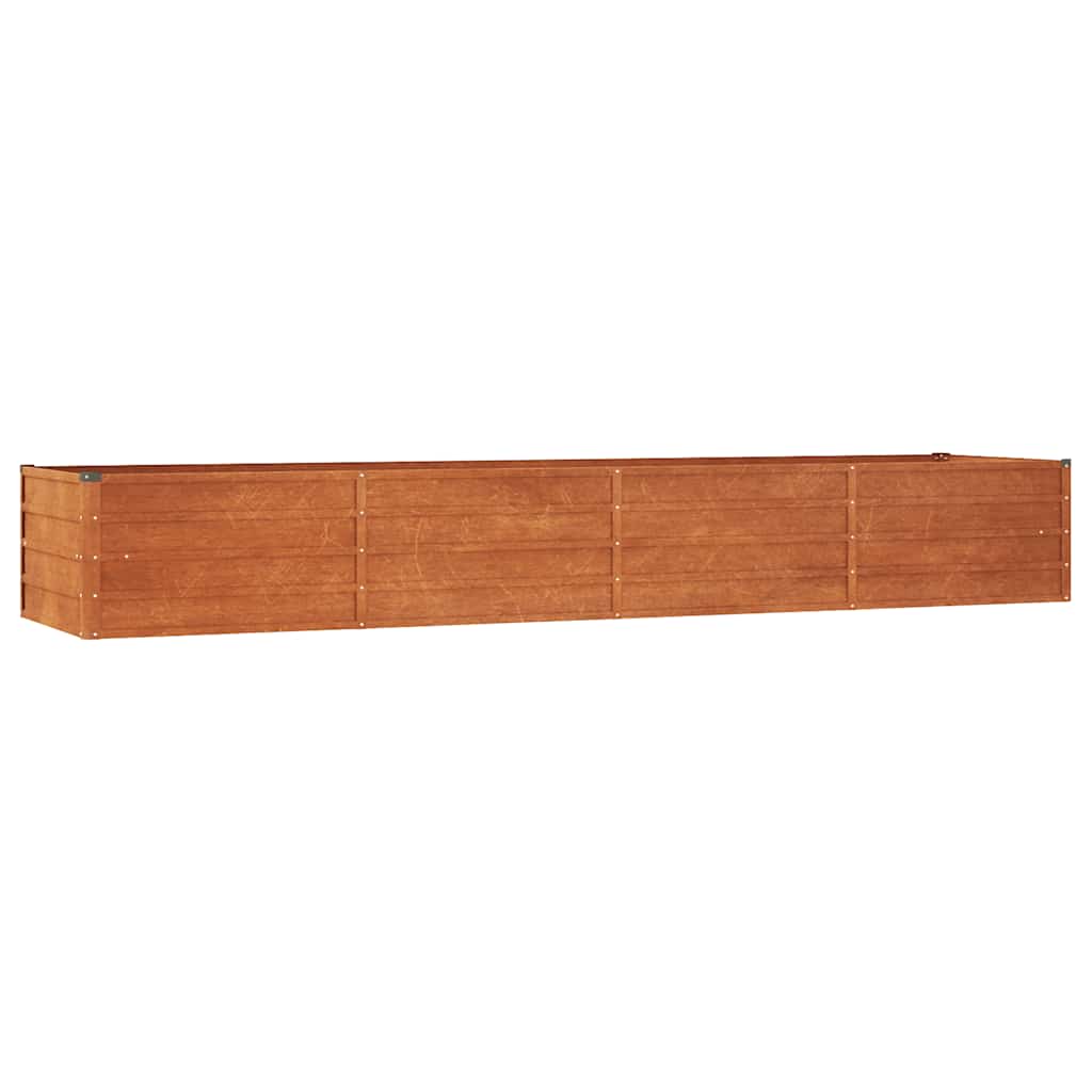 Corten Steel Raised Garden Bed 320x80cm | Simpledeals