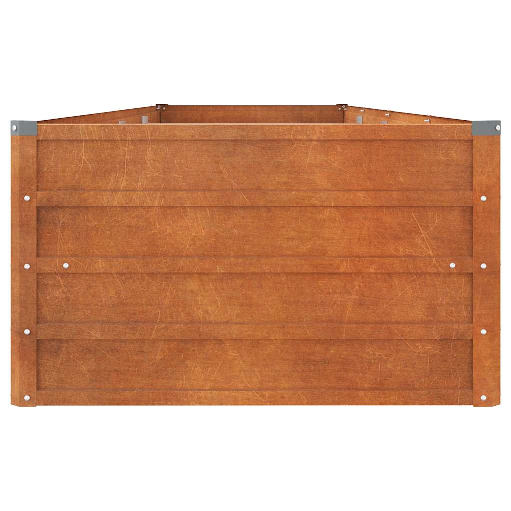 Corten Steel Raised Garden Bed 320x80cm | Simpledeals