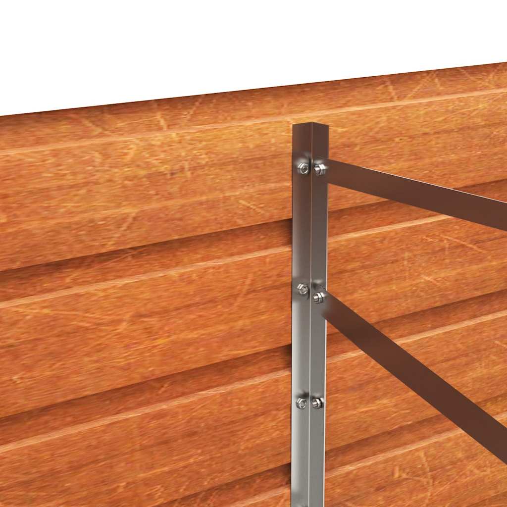 Corten Steel Raised Garden Bed 320x80cm | Simpledeals