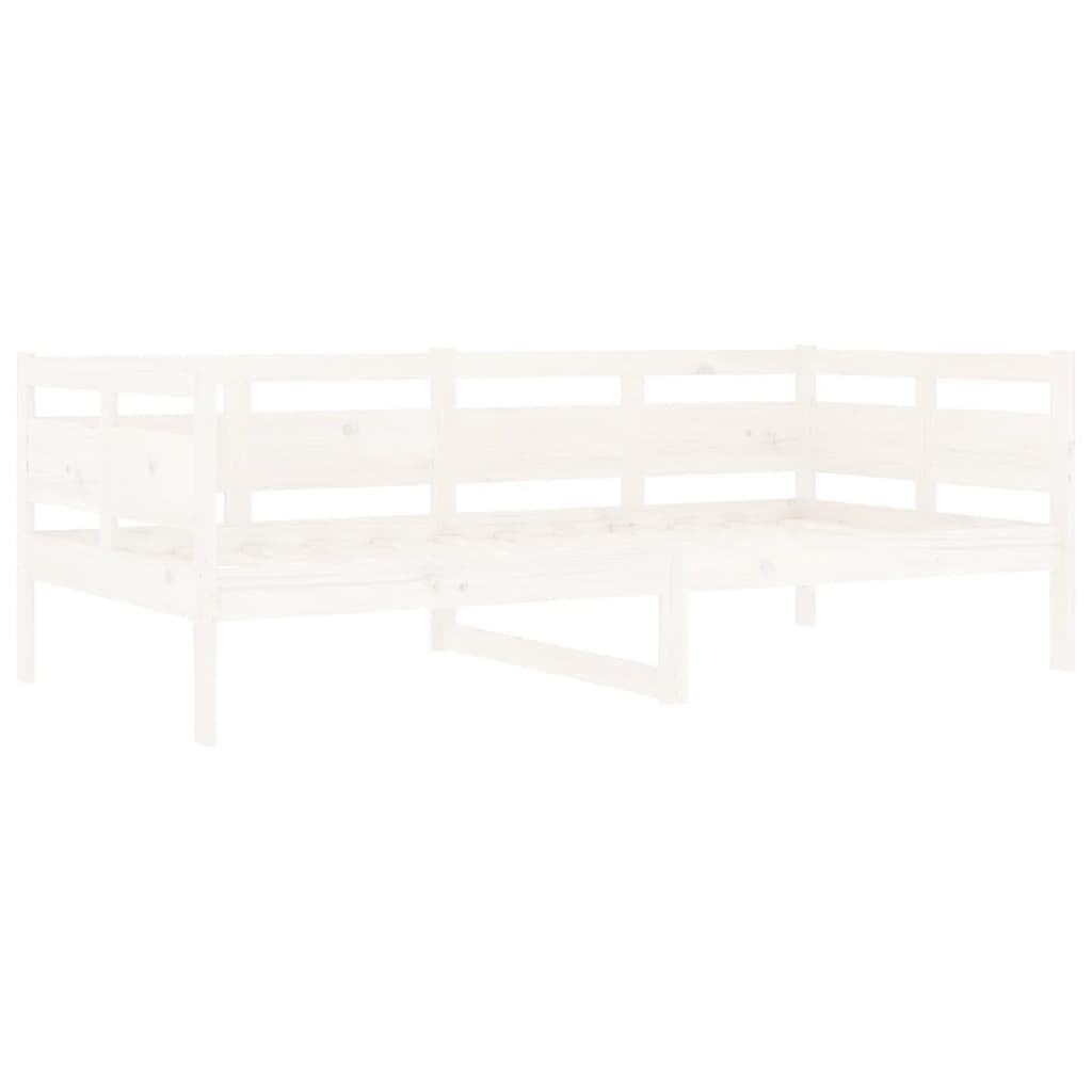 Day Bed White Solid Wood Pine