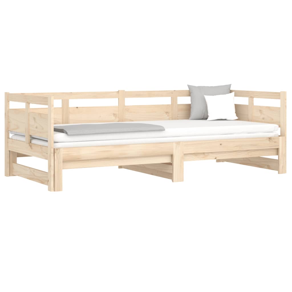 Pull-out Day Bed Solid Wood Pine