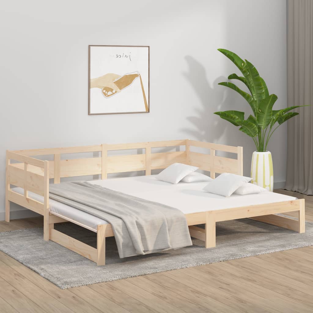 Pull-out Day Bed Solid Wood Pine