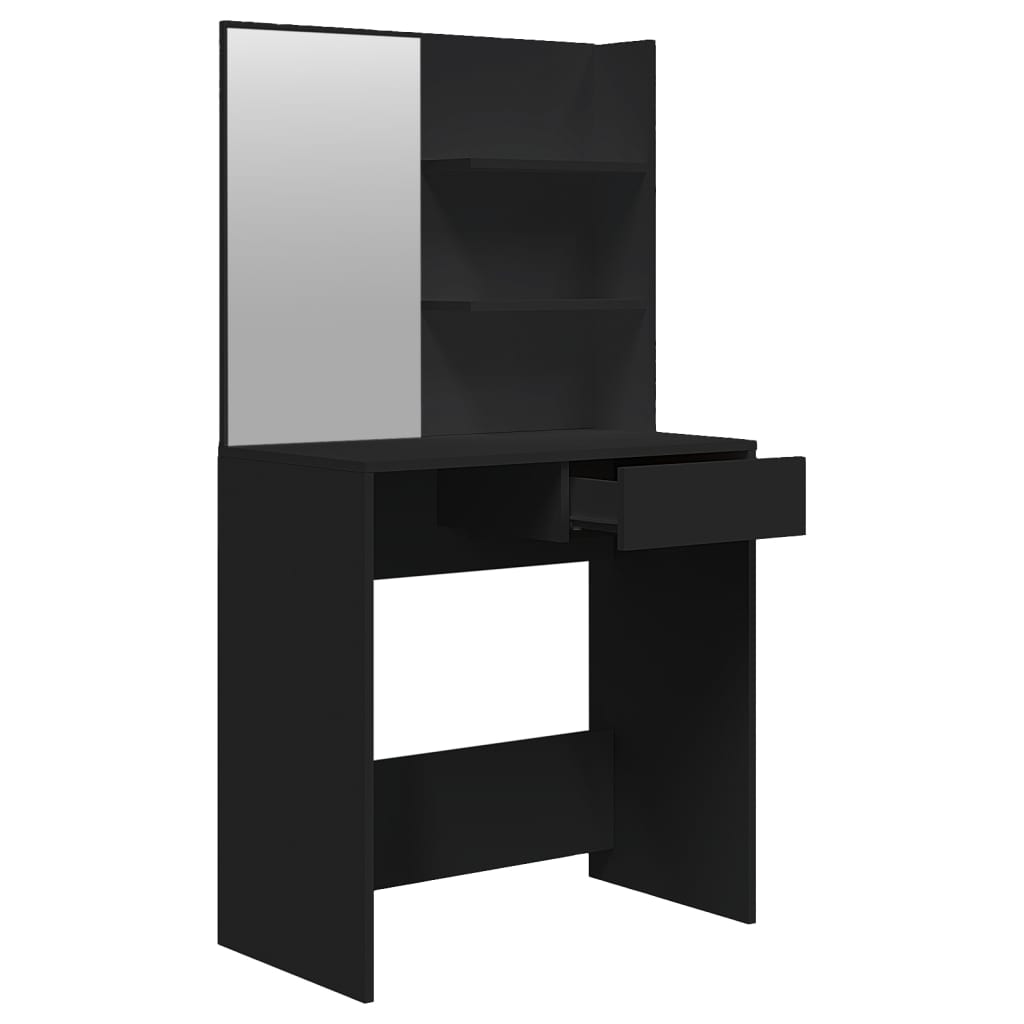 Dressing Table with Mirror Black