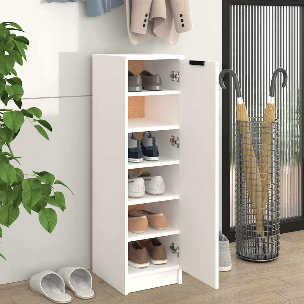 White Shoe Cabinet Engineered Wood 100cm | Simpledeals