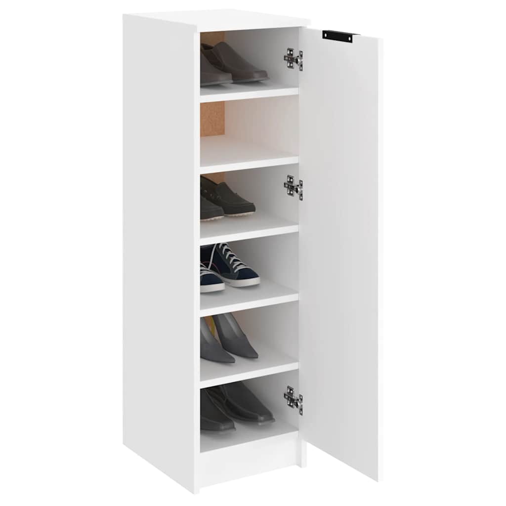 White Shoe Cabinet Engineered Wood 100cm | Simpledeals