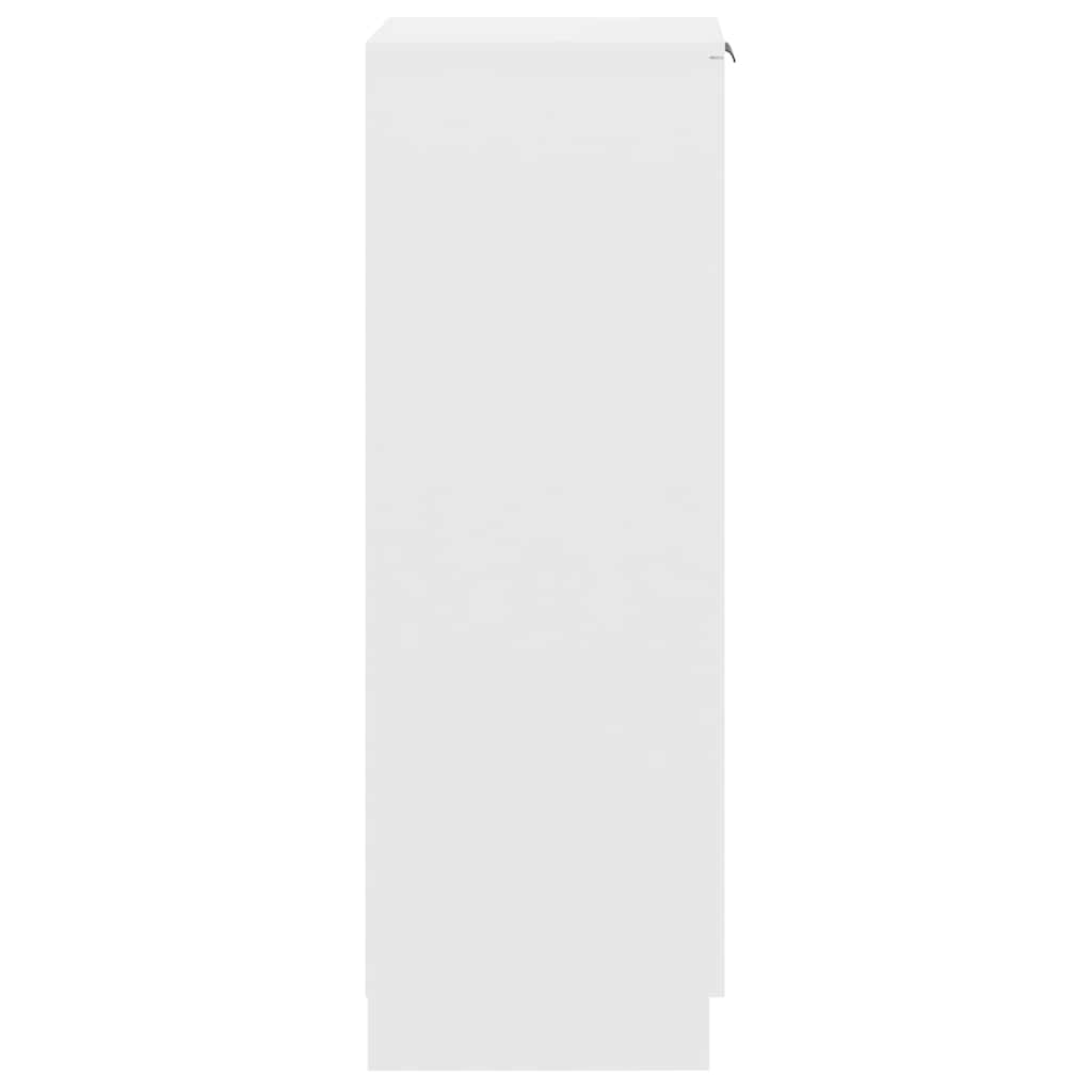 White Shoe Cabinet Engineered Wood 100cm | Simpledeals
