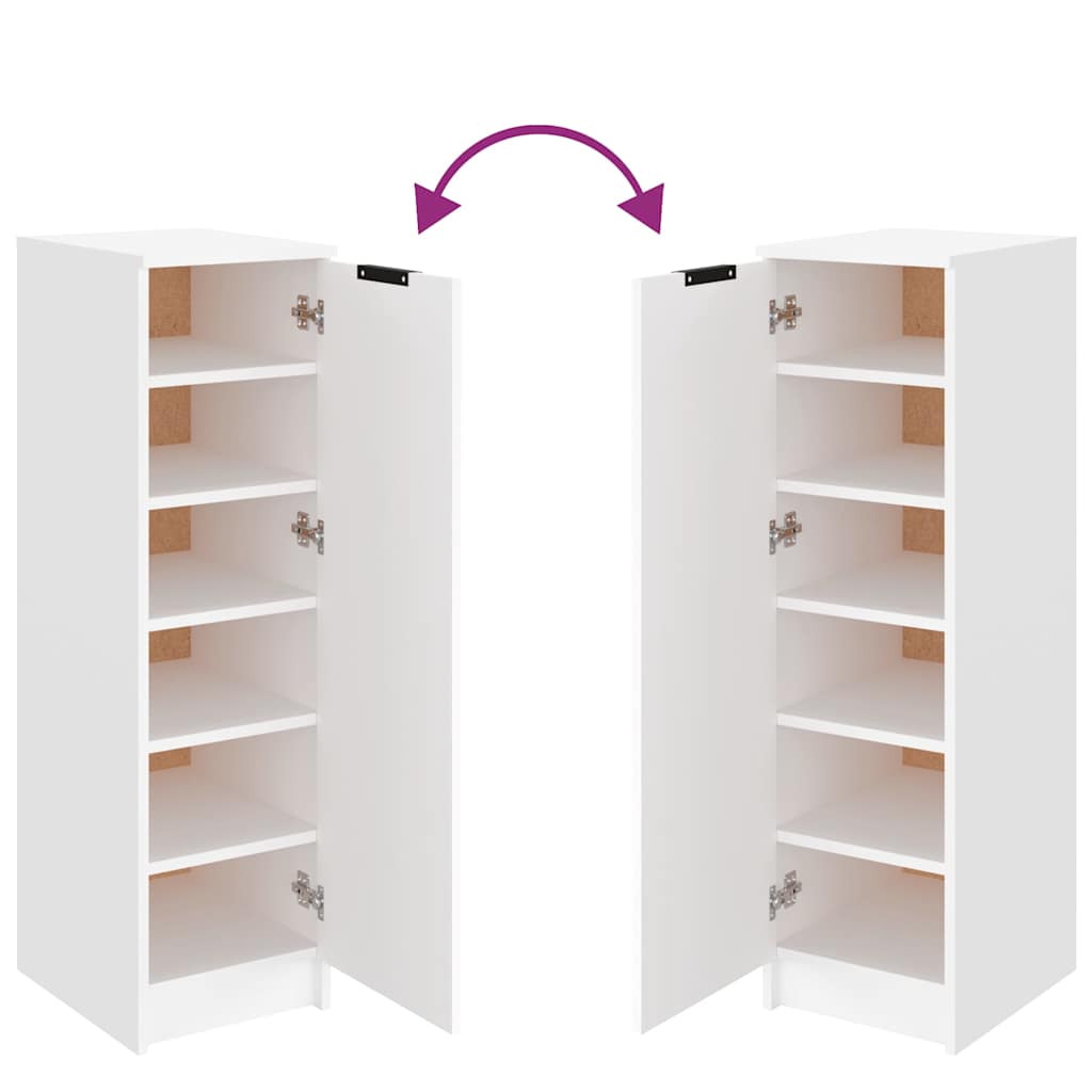 White Shoe Cabinet Engineered Wood 100cm | Simpledeals