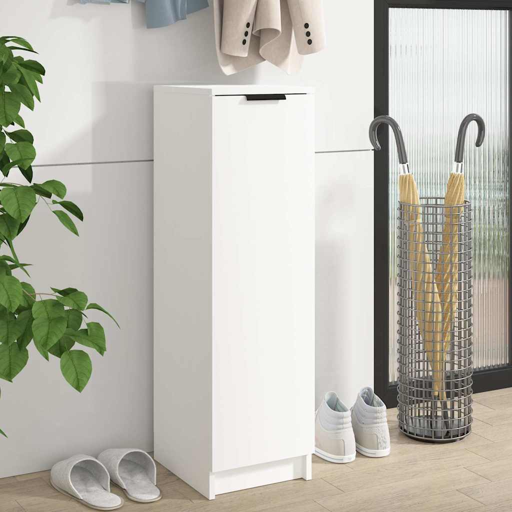 White Shoe Cabinet Engineered Wood 100cm | Simpledeals