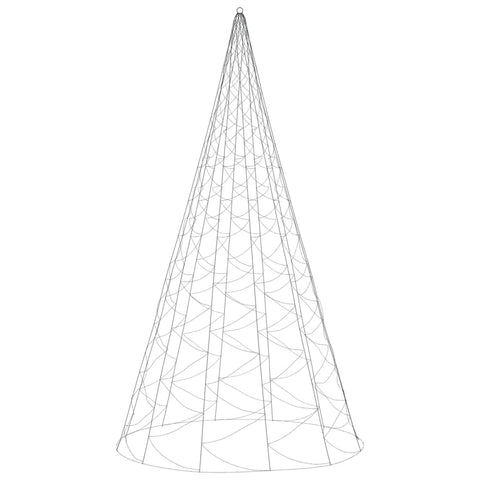 Christmas Tree on Flagpole Warm White 1400 LEDs