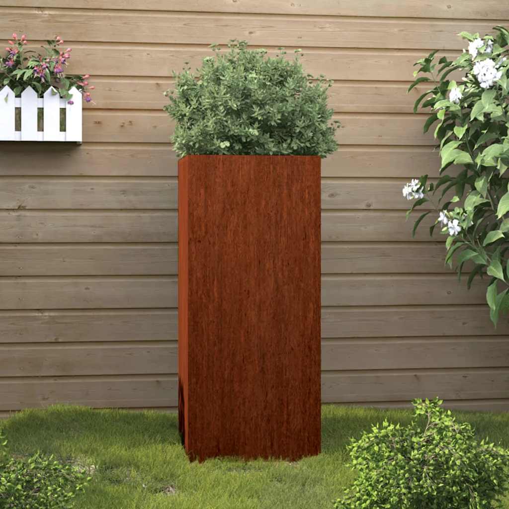 Corten Steel Planter 75cm Tall Outdoor | Simpledeals