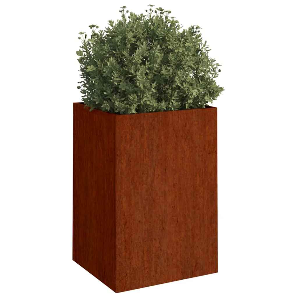 Corten Steel Planter 52x48x75cm Outdoor | Simpledeals