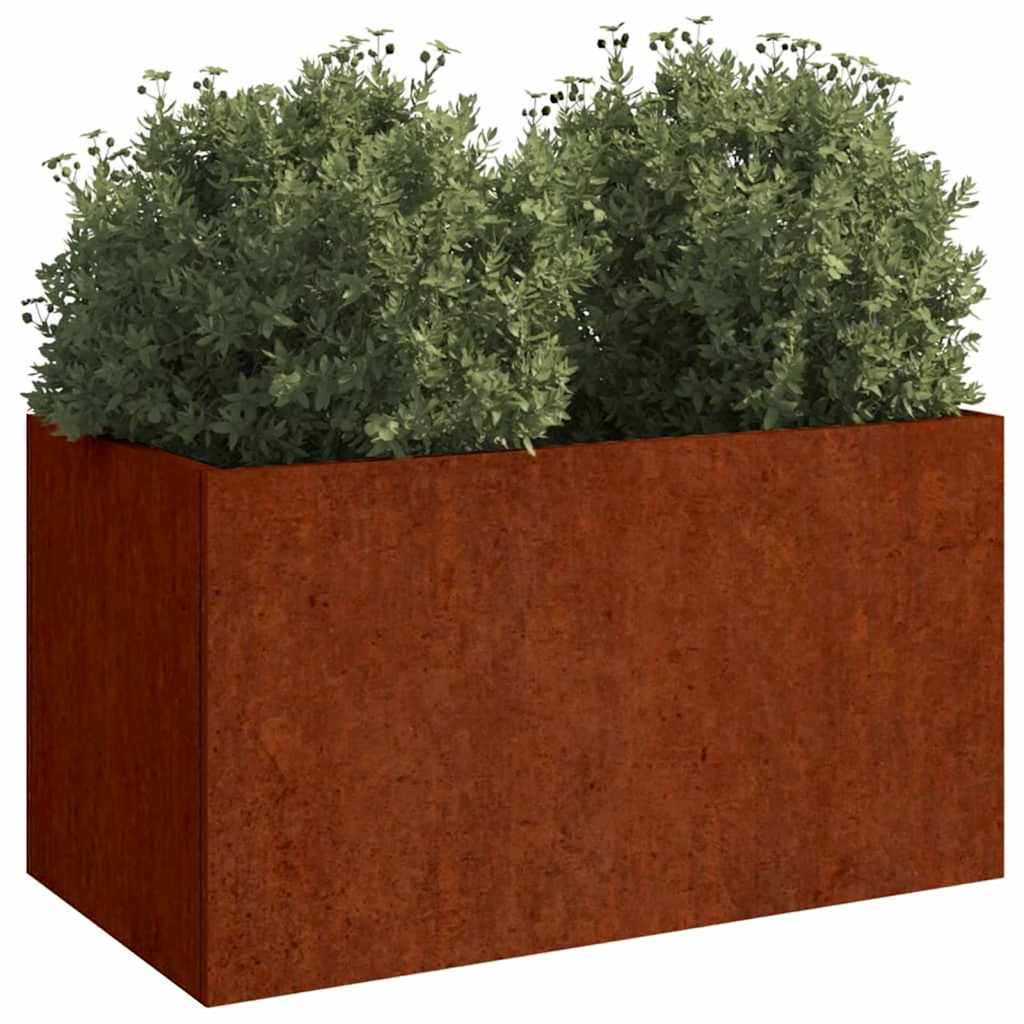 Corten Steel Garden Planter 62x40cm | Simpledeals