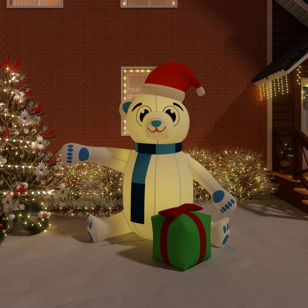 Christmas Inflatable LED Teddy Bear