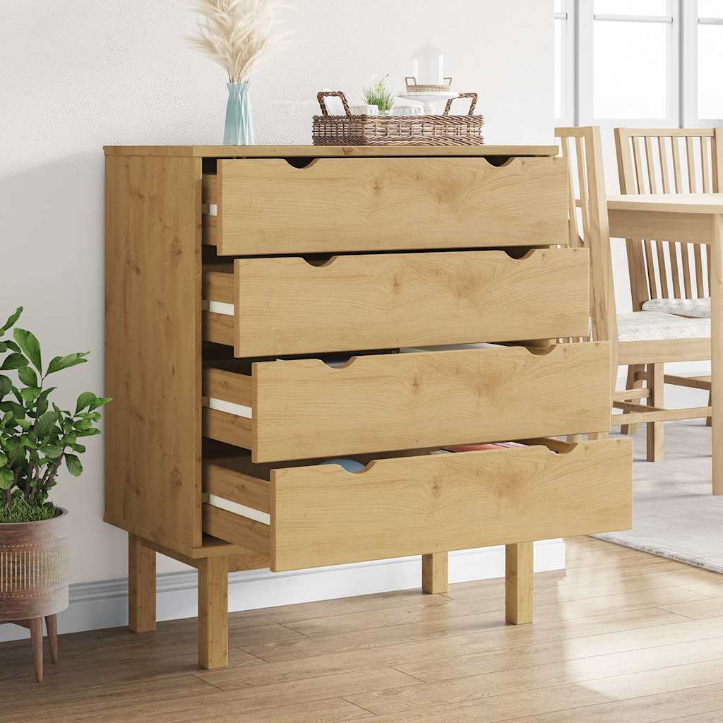Drawer Cabinet OTTA Solid Wood Pine