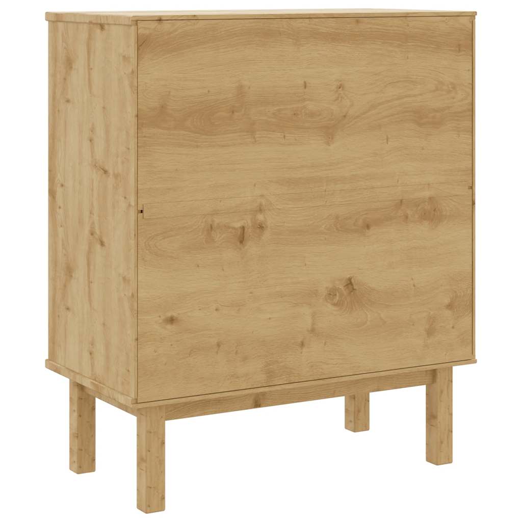 Drawer Cabinet OTTA Brown&Grey Solid Wood Pine