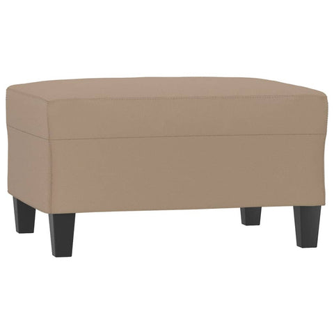 Footstool Cappuccino Faux Leather