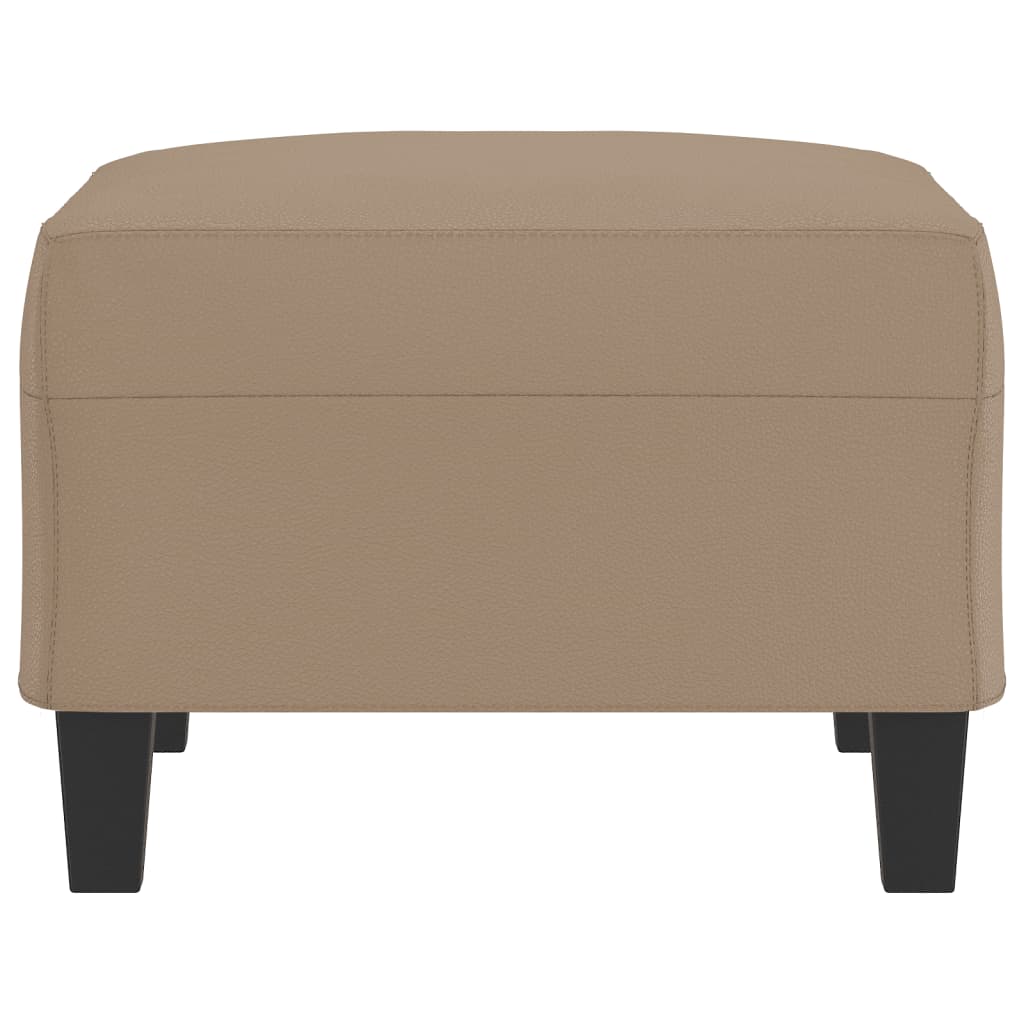 Footstool Cappuccino Faux Leather
