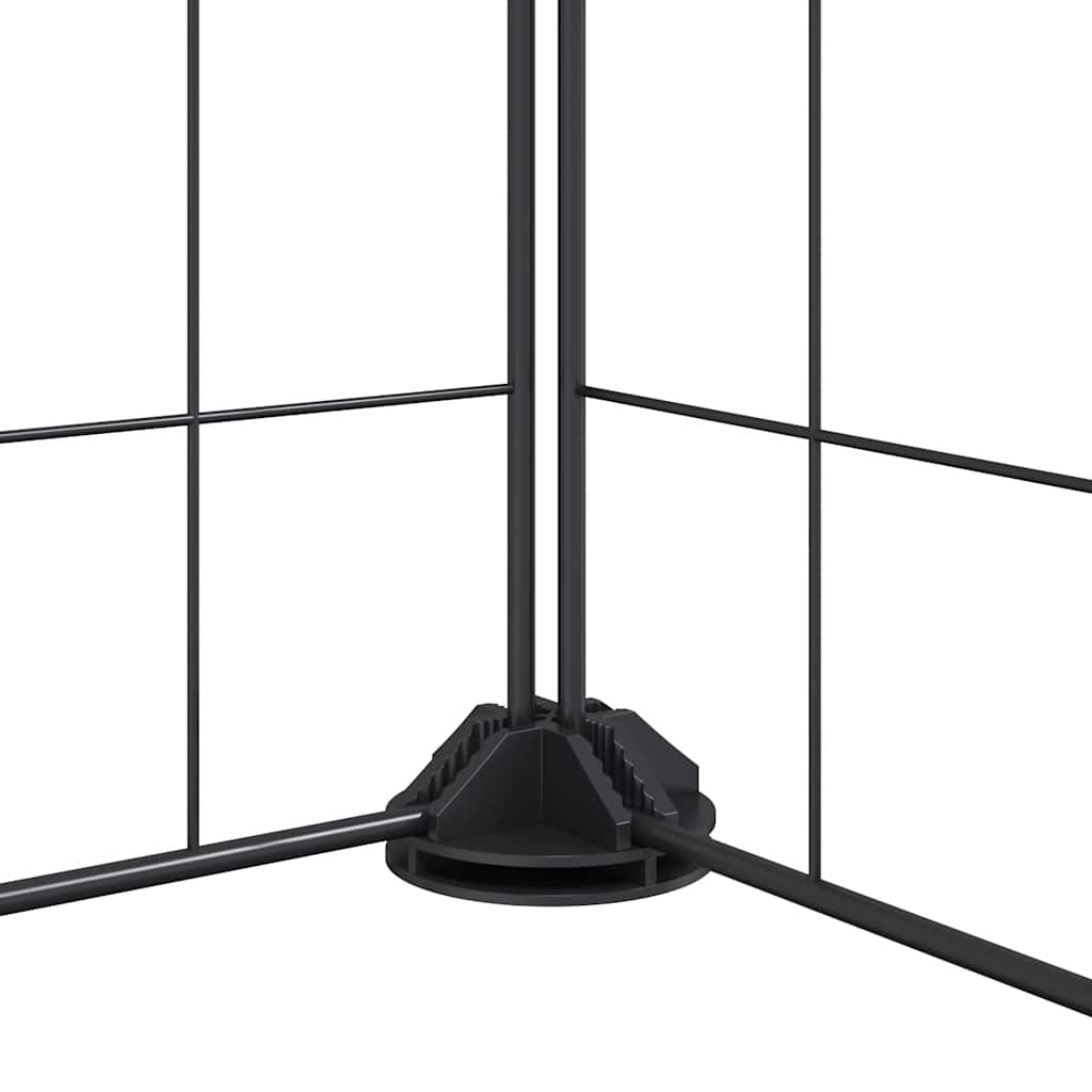 20-Panel Steel Pet Cage Playpen Black | Simpledeals