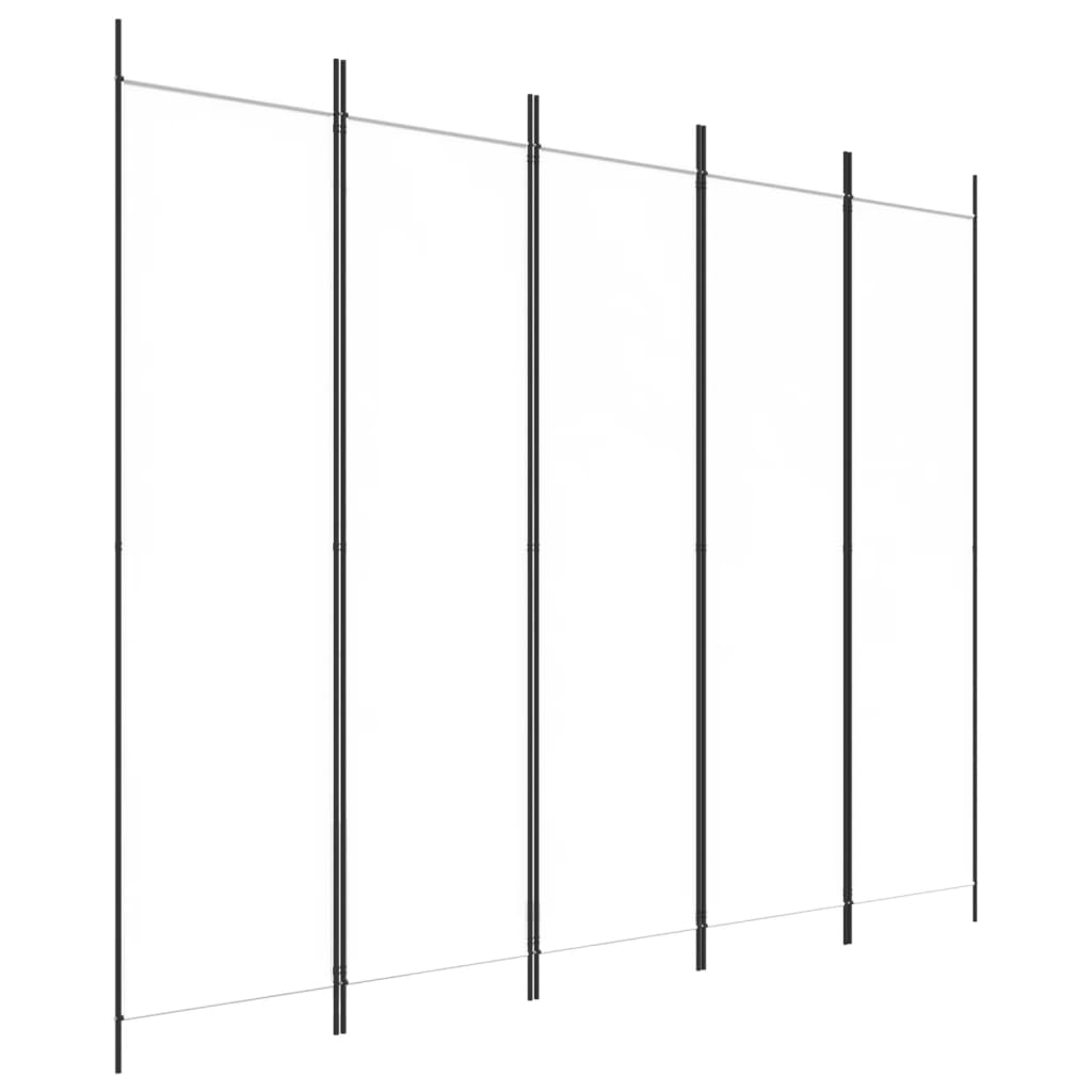5-Panel Fabric Room Divider 250x200cm | Simpledeals
